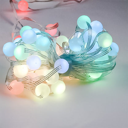 CADENA DE BOLAS DE LUZ MULTICOLOR