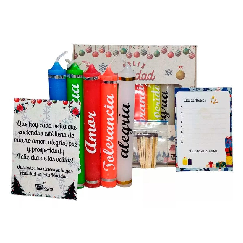 VELAS NAVIDEÑAS X8 UNIDADES